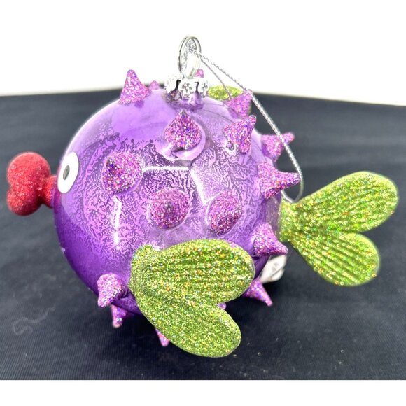 Katherine's Collection Kissing Fish Christmas Ornament 6" Multicolor - Picture 2 of 7